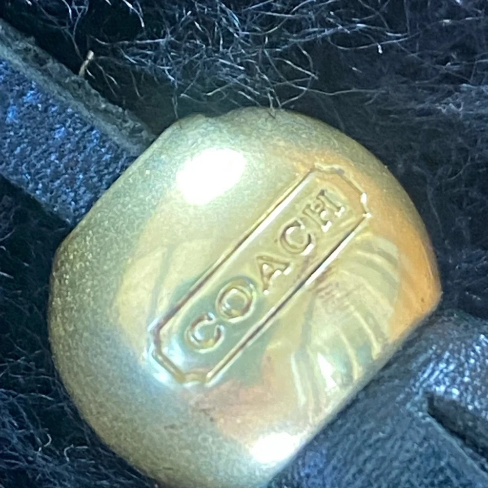 Coach Fiona Black Moccasin Slippers with Tassels - Picture 5 of 8